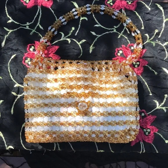 Vintage Beaded Bag🧡 - Picture 3 of 11